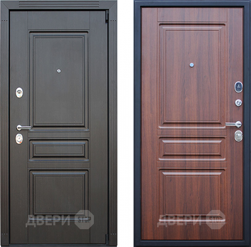 Входная металлическая Дверь АСД Гермес Орех бренди в Шатуре