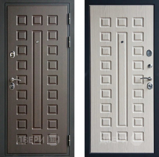 Входная металлическая Дверь Шелтер (SHELTER) Гладиатор дуб беленый в Шатуре