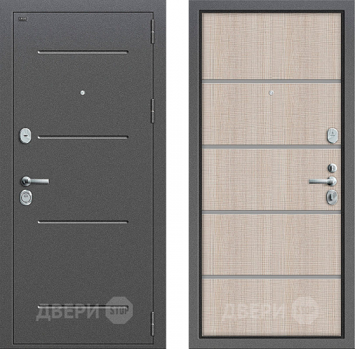 Входная металлическая Дверь Groff Т2-204 Cappuccino Crosscut в Шатуре