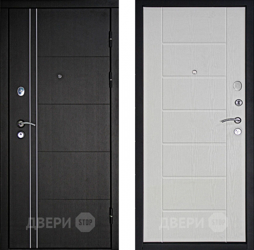 Входная металлическая Дверь Дверной Континент Тепло - Люкс Беленый дуб в Шатуре