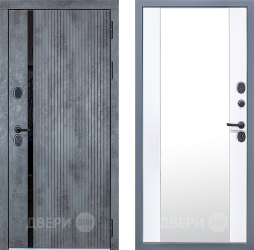 Дверь Сударь МХ-46 Бетон Зеркало в Шатуре