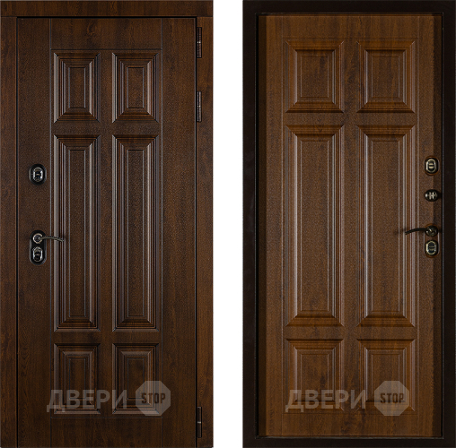 Дверь Заводская Урал ПП Лайт 3К Грецкий Орех (с терморазрывом) в Шатуре