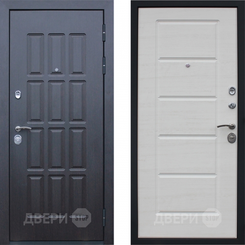 Входная металлическая Дверь АСД Фортуна Беленый дуб поперечный в Шатуре