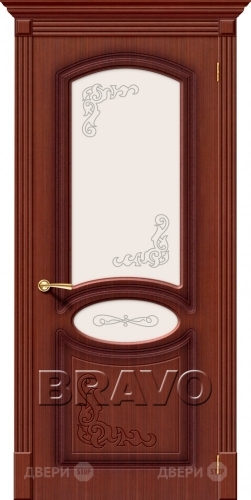 Межкомнатная дверь со стеклом Азалия (Макоре) в Шатуре