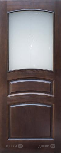 Межкомнатная дверь 16-ПО темный лак в Шатуре