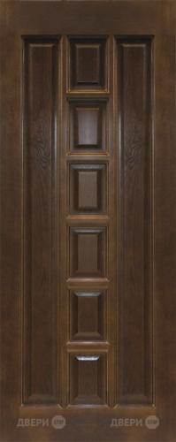 Межкомнатная дверь 11-ПГ темный лак в Шатуре