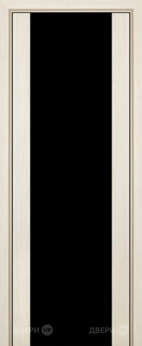 Межкомнатная дверь ProfilDoors 8X эш вайт мелинга (черный триплекс) в Шатуре