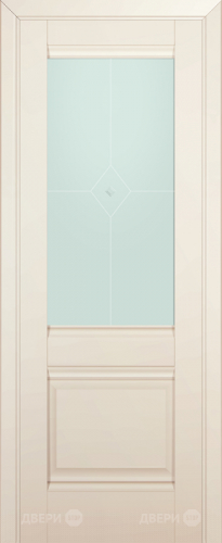 Межкомнатная дверь ProfilDoors 2U магнолия-сатинат (матовое) в Шатуре