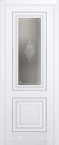 Межкомнатная дверь ProfilDoors 28U аляска (матовое, кристалл с узором) в Шатуре