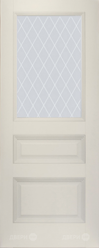 Межкомнатная дверь ProfilDoors 67U магнолия-сатинат (ромб) в Шатуре