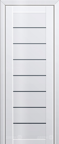Межкомнатная дверь ProfilDoors 71L белый люкс (графит) в Шатуре