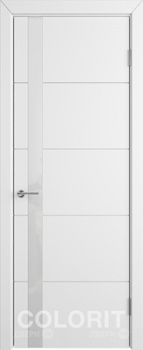 Межкомнатная дверь К4 ПО белая эмаль в Шатуре