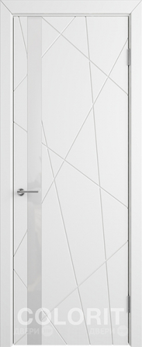 Межкомнатная дверь К5 ПО белая эмаль в Шатуре