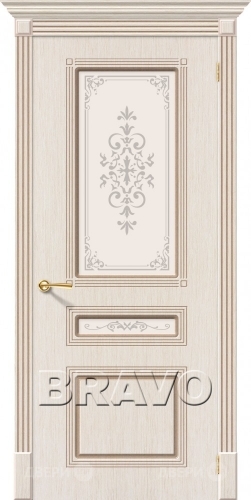 Межкомнатная дверь со стеклом Стиль (БелДуб) в Шатуре