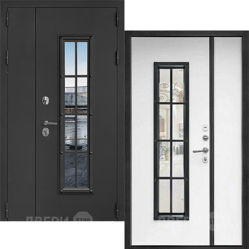 Входная металлическая Дверь Дверной Континент Тичино Двустворчатая Серая в Шатуре