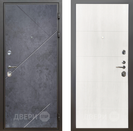 Дверь Шелтер (SHELTER) Комфорт Бетон урбан индиго 7 Дуб филадельфия крем в Шатуре