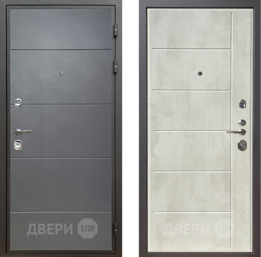 Дверь Шелтер (SHELTER) Комфорт Лофт графит 11 Бетон крем в Шатуре