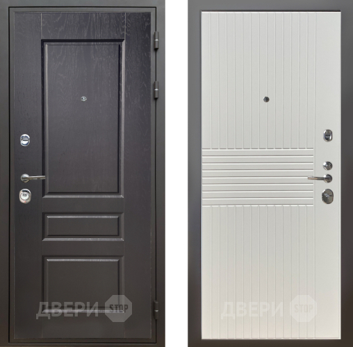 Входная металлическая Дверь Шелтер (SHELTER) Комфорт Дуб английский 10 Силк Сноу в Шатуре