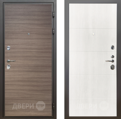 Входная металлическая Дверь Шелтер (SHELTER) Комфорт Дуб тоскано поперечный 7 Дуб филадельфия крем в Шатуре