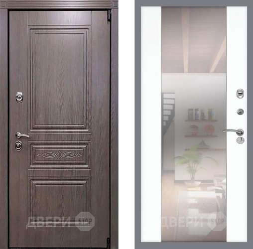 Дверь Рекс (REX) Пренмиум-S СБ-16 Зеркало Силк Сноу в Шатуре