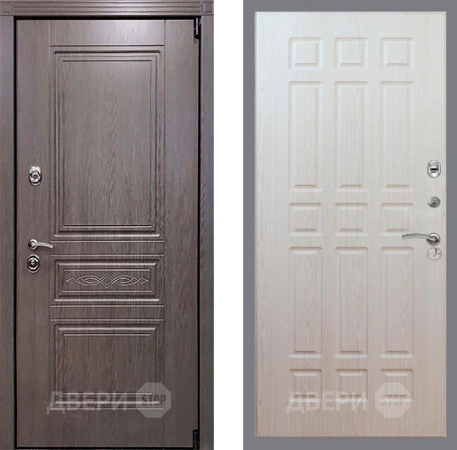 Входная металлическая Дверь Рекс (REX) Пренмиум-S FL-33 Беленый дуб в Шатуре