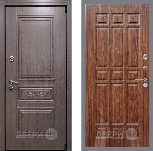 Входная металлическая Дверь Рекс (REX) Пренмиум-S FL-33 орех тисненый в Шатуре