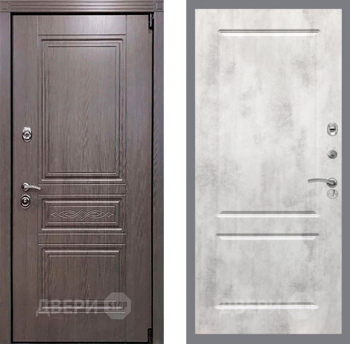 Входная металлическая Дверь Рекс (REX) Пренмиум-S FL-117 Бетон светлый в Шатуре