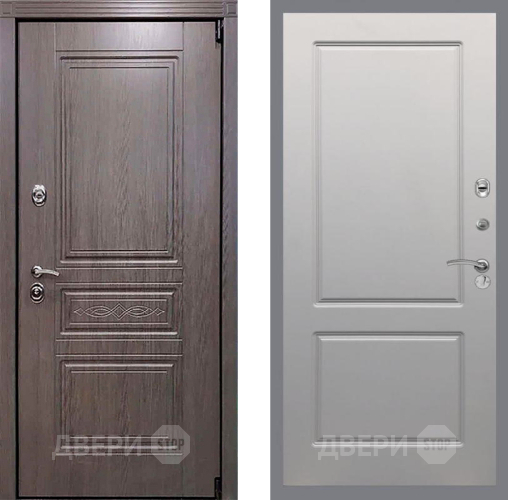 Входная металлическая Дверь Рекс (REX) Пренмиум-S FL-117 Грей софт в Шатуре