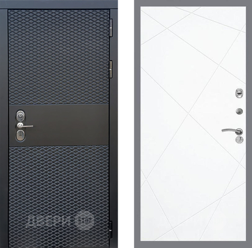 Входная металлическая Дверь Стоп БЛЭК CISA ФЛ-291 Силк Сноу в Шатуре