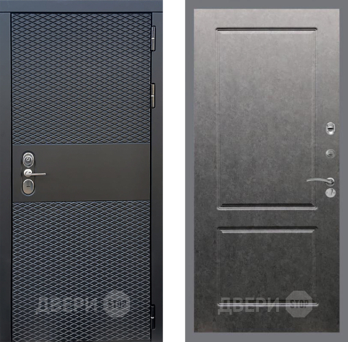 Дверь Стоп БЛЭК CISA ФЛ-117 Штукатурка графит в Шатуре