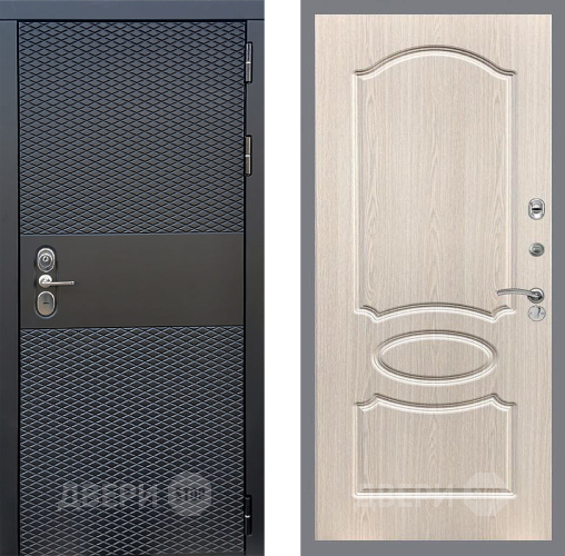 Входная металлическая Дверь Стоп БЛЭК CISA ФЛ-128 Беленый дуб в Шатуре