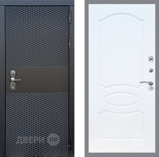 Входная металлическая Дверь Стоп БЛЭК CISA ФЛ-128 Белый ясень в Шатуре