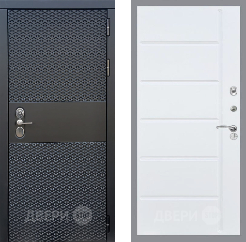 Входная металлическая Дверь Стоп БЛЭК CISA ФЛ-102 Белый ясень в Шатуре