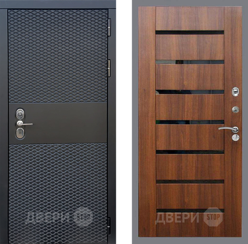 Входная металлическая Дверь Стоп БЛЭК CISA СБ-14 Орех бренди в Шатуре