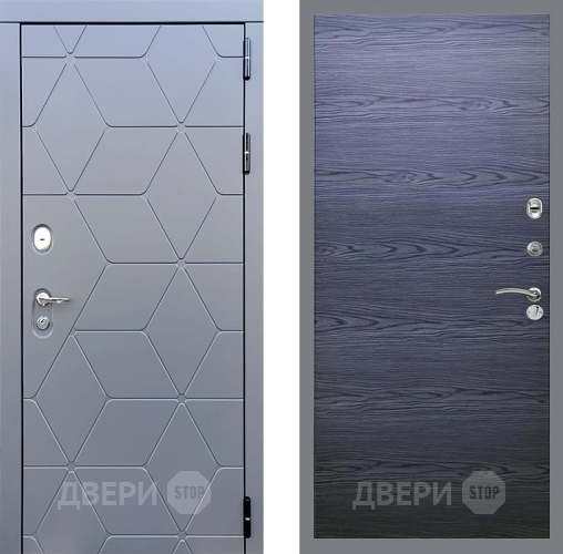 Дверь Стоп КОСМО Гладкая Дуб тангенальный черный в Шатуре