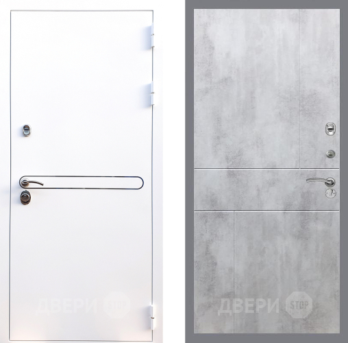 Дверь Стоп Лайн Вайт ФЛ-290 Бетон светлый в Шатуре