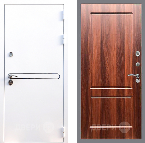 Входная металлическая Дверь Стоп Лайн Вайт ФЛ-117 Итальянский орех в Шатуре