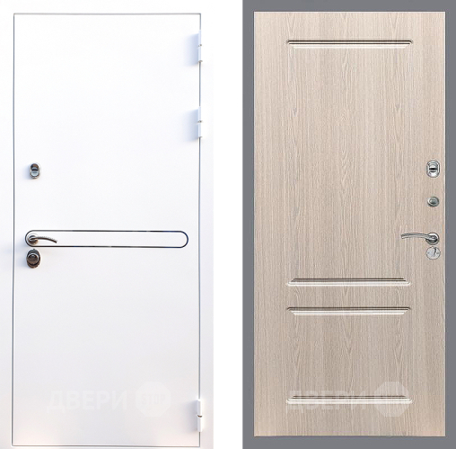 Входная металлическая Дверь Стоп Лайн Вайт ФЛ-117 Беленый дуб в Шатуре