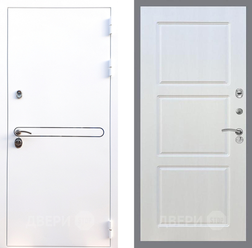 Входная металлическая Дверь Стоп Лайн Вайт ФЛ-3 Лиственница беж в Шатуре