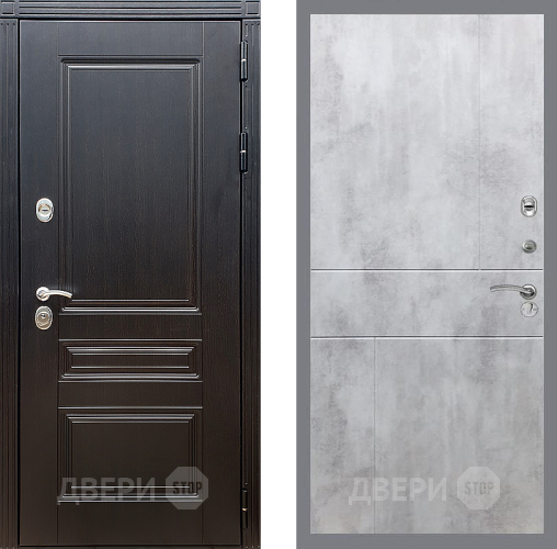 Входная металлическая Дверь Стоп МЕГАПОЛИС ФЛ-290 Бетон светлый в Шатуре