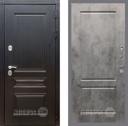 Дверь Стоп МЕГАПОЛИС ФЛ-117 Бетон темный в Шатуре