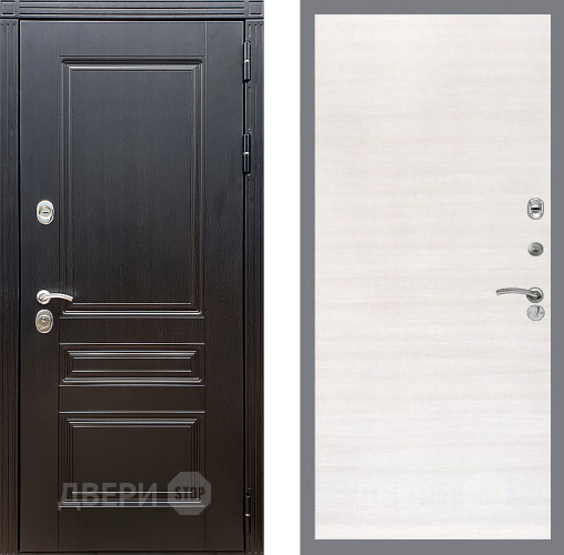 Входная металлическая Дверь Стоп МЕГАПОЛИС Гладкая Акация светлая в Шатуре