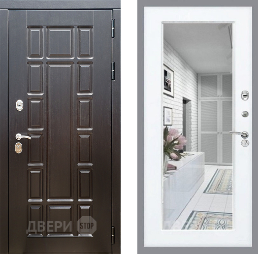 Входная металлическая Дверь Стоп НЬЮ ЙОРК Зеркало Силк Сноу в Шатуре