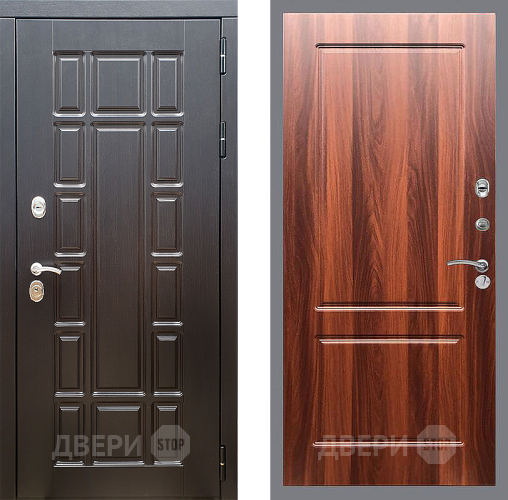 Входная металлическая Дверь Стоп НЬЮ ЙОРК ФЛ-117 Итальянский орех в Шатуре