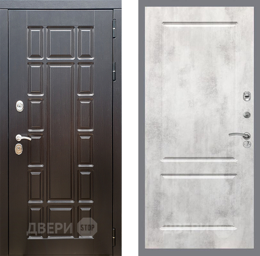 Входная металлическая Дверь Стоп НЬЮ ЙОРК ФЛ-117 Бетон светлый в Шатуре