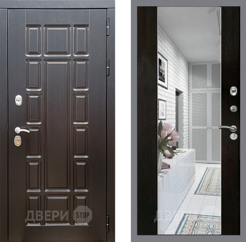 Дверь Стоп НЬЮ ЙОРК Зеркало СБ-16 Венге в Шатуре