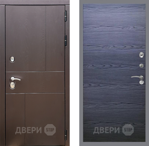 Дверь Стоп УРБАН Гладкая Дуб тангенальный черный в Шатуре