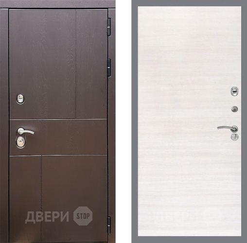 Входная металлическая Дверь Стоп УРБАН Гладкая Акация светлая в Шатуре