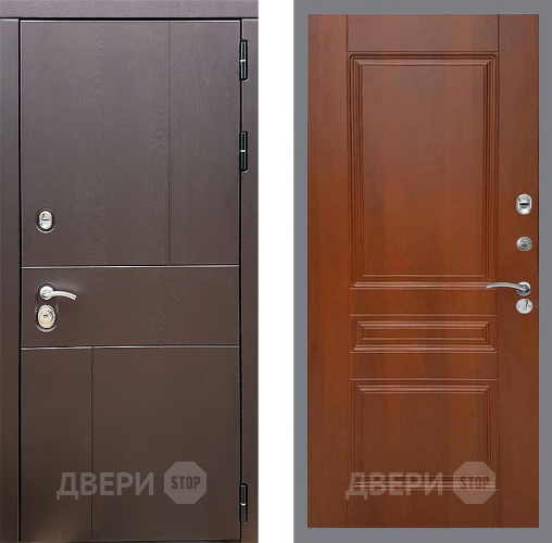 Входная металлическая Дверь Стоп УРБАН ФЛ-243 Итальянский орех в Шатуре