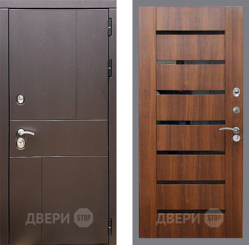 Входная металлическая Дверь Стоп УРБАН СБ-14 Орех бренди в Шатуре